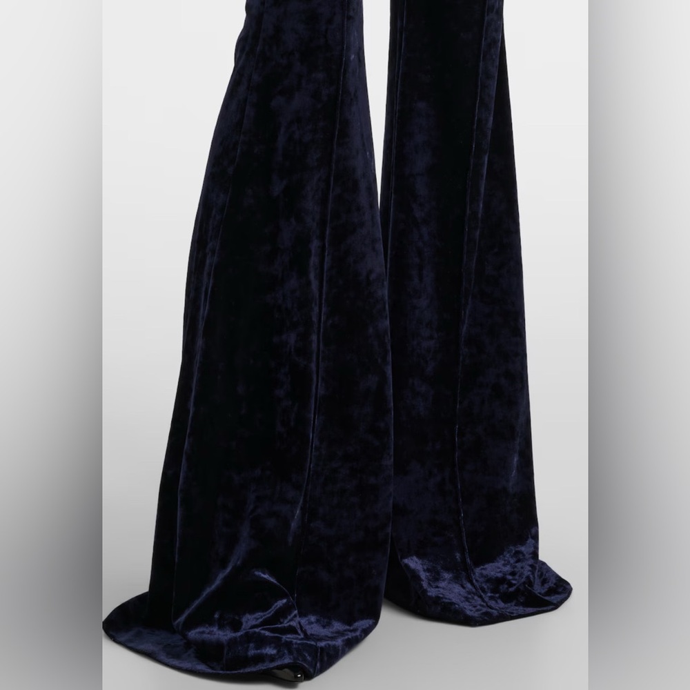 Velvet flared pants - Picture 5 of 11